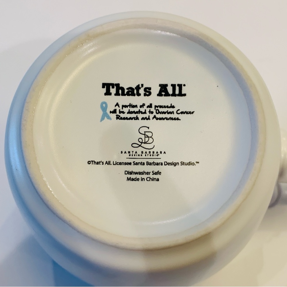 White Ceramic That’s All Mug You Make Me Forget 16oz NWT - Picture 6 of 13